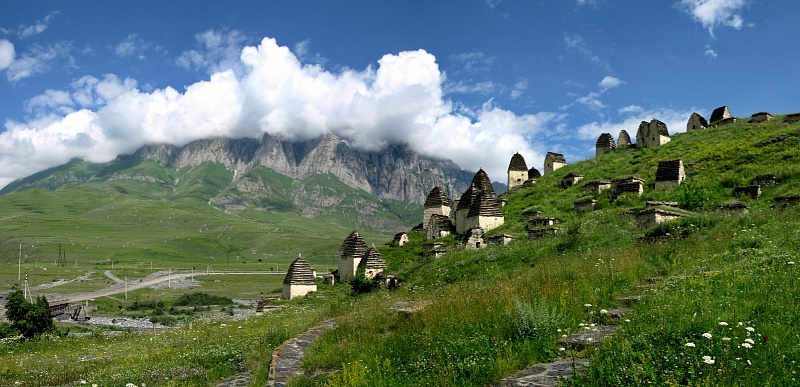 The "City of the Dead" in the mountains of North Ossetia