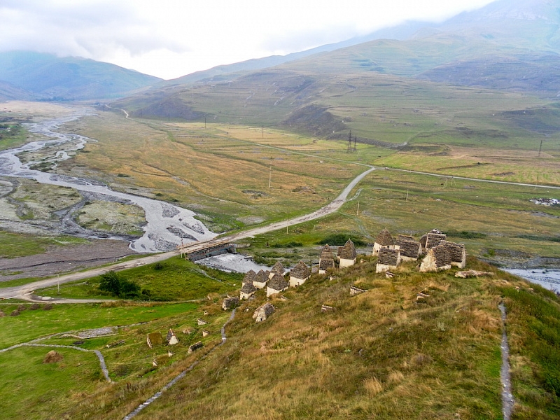 The "City of the Dead" in the mountains of North Ossetia