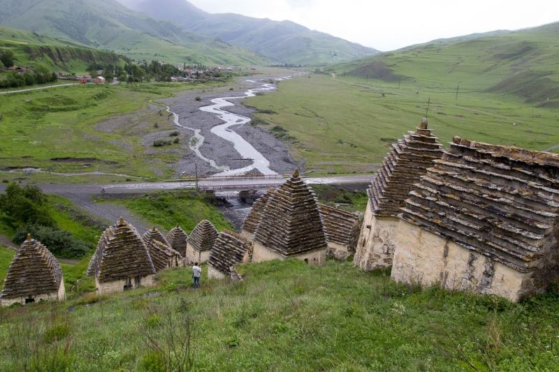 The "City of the Dead" in the mountains of North Ossetia