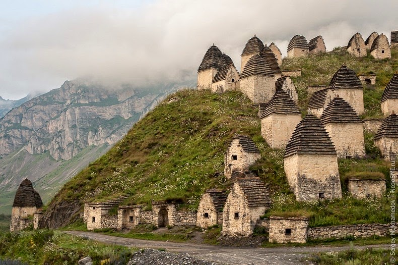 The "City of the Dead" in the mountains of North Ossetia