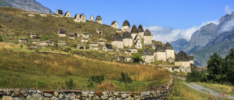 The "City of the Dead" in the mountains of North Ossetia