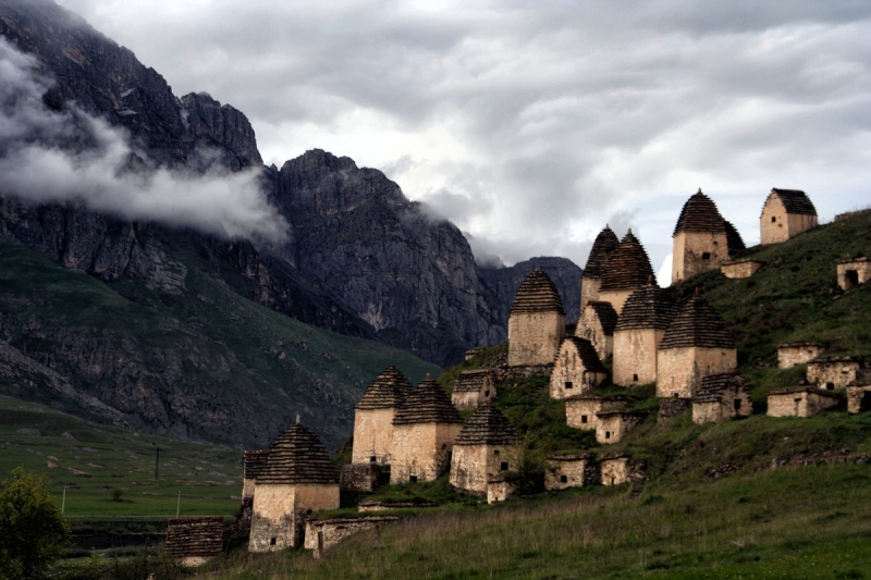 The "City of the Dead" in the mountains of North Ossetia